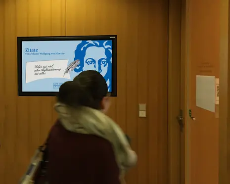 Display in Goethe University library